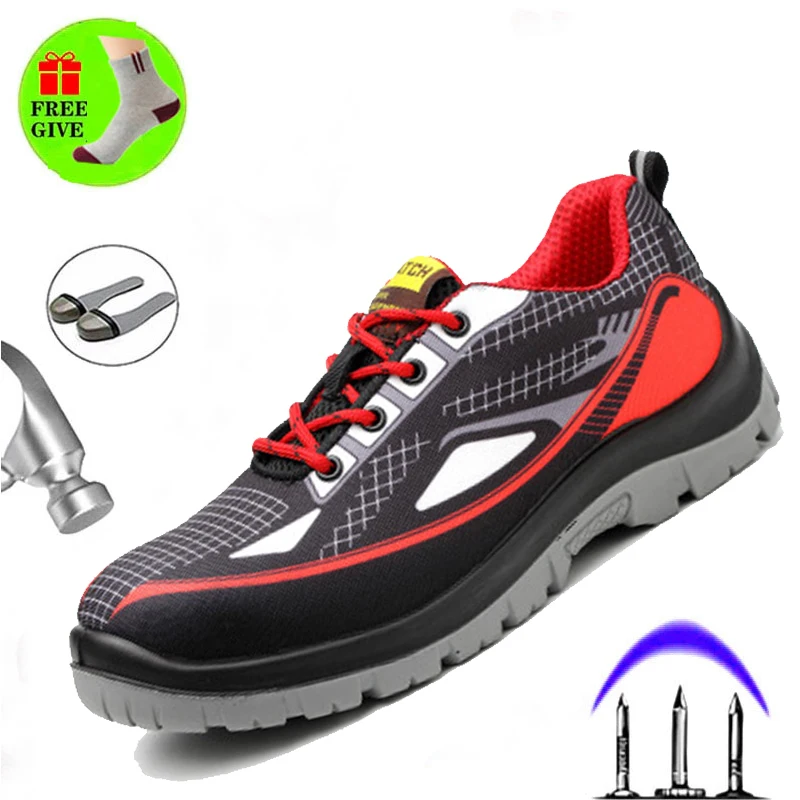 2019 легкие дышащие защитные рабочие ботинки со стальным носком Нескользящие