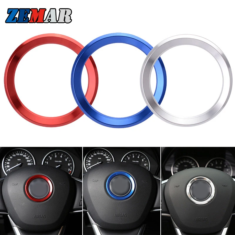 Автомобильный Стайлинг украшение кольцо отделка рулевого колеса круглая