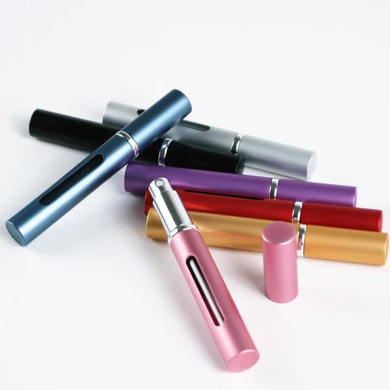 5 мл Пустые алюминиевые многоразовые мини флаконы портативные дорожные для духов