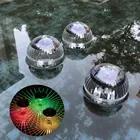 Светодиодный Поплавковый светильник на солнечной батарее, RGB фонарик, волшебный шар, светильник для украшения сада, цветное освещение для бассейна