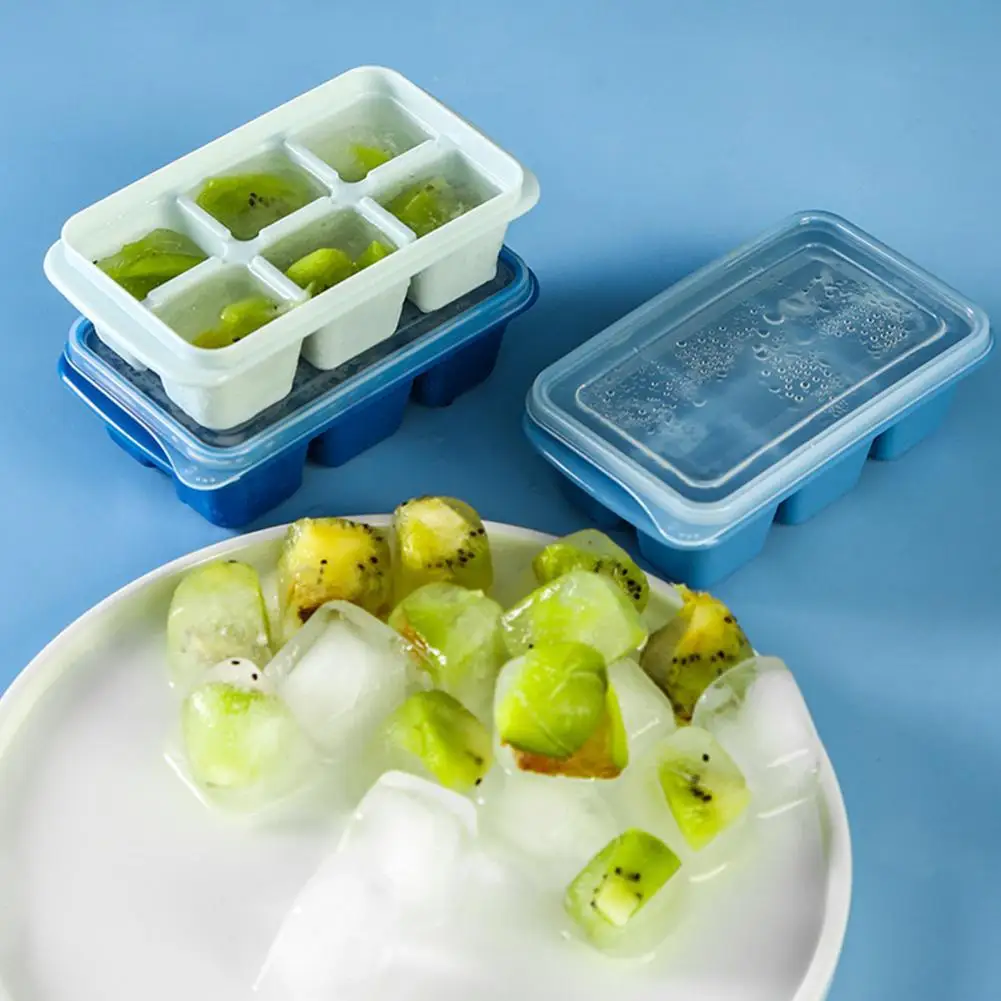 

50%HOT3Pcs/Set Ice Mold Mini Sealed Cover Blue Small Size Ice Tray for Kitchen