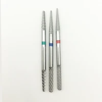1pcs double side carbide electric manicure drills milling cutter burr apparatus nail files bits pedicure tools