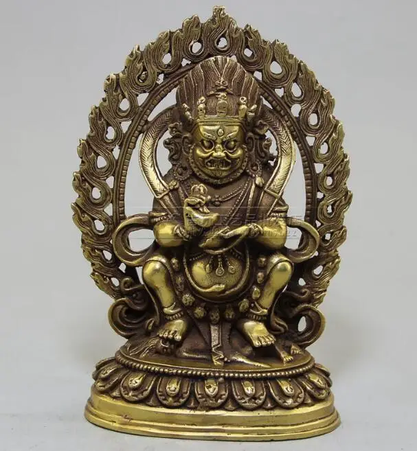 

Тибетская латунная буддистская статуя Vajra 2
