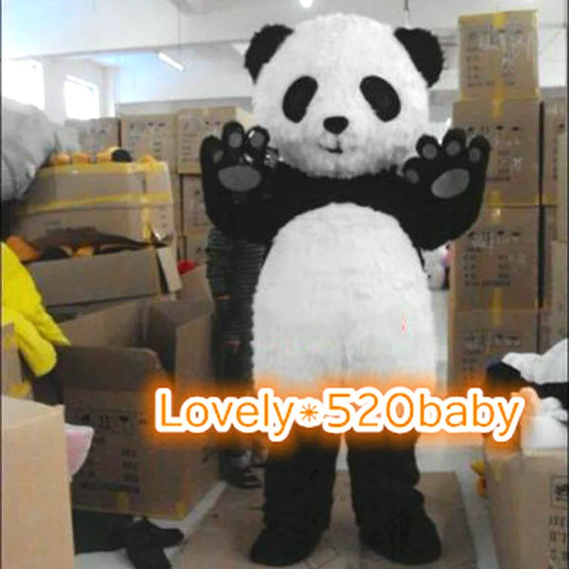 Костюм-талисман на Хэллоуин Рождество панда медведь день рождения игра