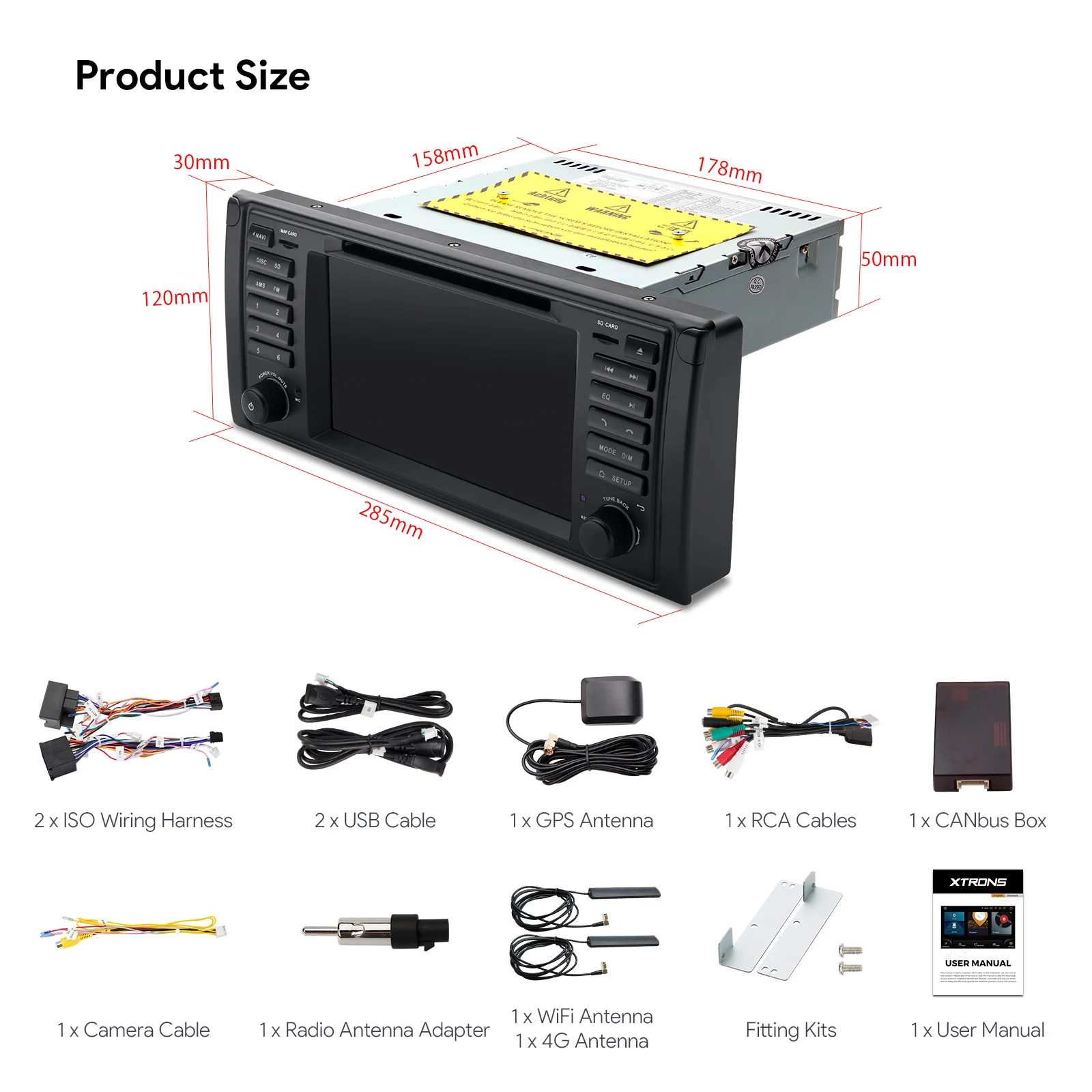 XTRONS 7 &quotAndroid 11 Qualcomm 6 + 128 автомобильный радиоприемник мультимедийный плеер стерео