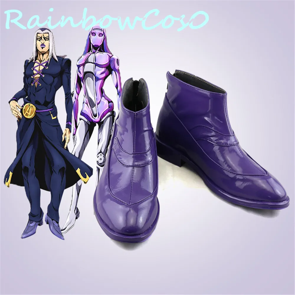 Туфли для косплея RainbowCos0, «Невероятные приключения Джоджо», сапоги «венто золотистый Леон», «аббацико» на Хэллоуин
