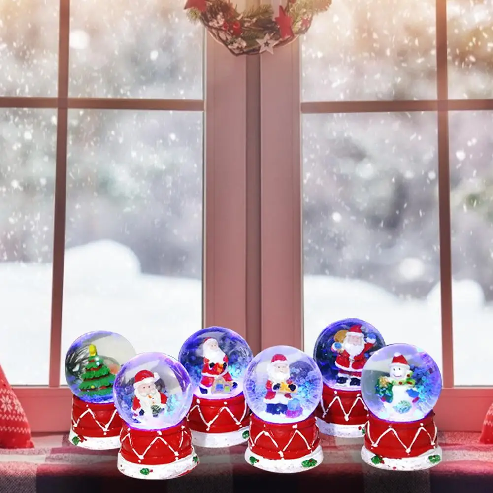 Семейный стеклянный шар со снеговиком украшение для дома и рабочего стола