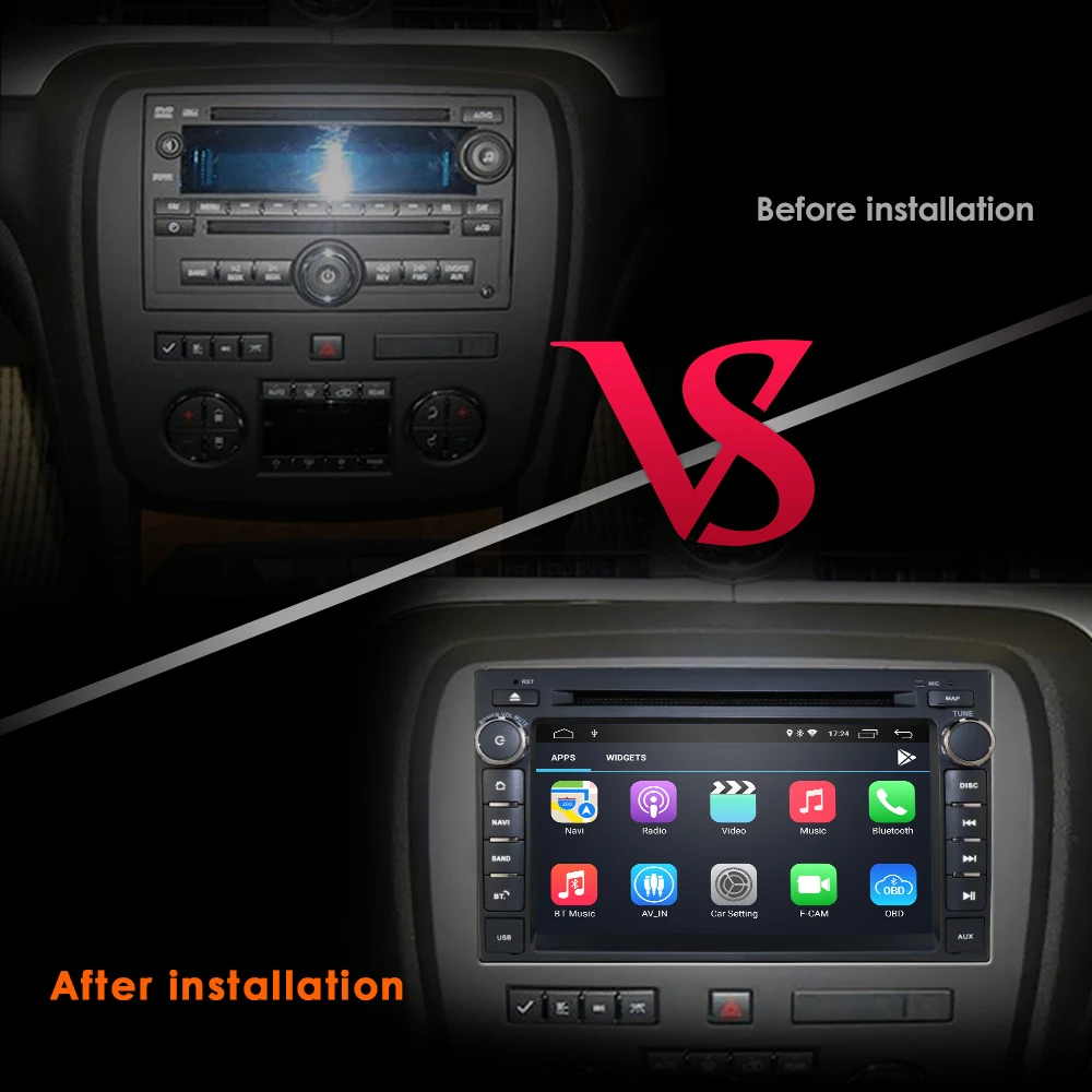 Android 9,0 Автомобильный DVD Радио для GMC Chevrolet Chevy Yukon Tahoe Sierra Acadia Suburban Sierra 1500 2500HD 3500HD gps Навигация BT