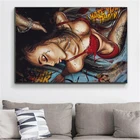 Современная картина маслом для привлекательных женщин, картина на стену, декоративная картина на холсте для декора гостиной