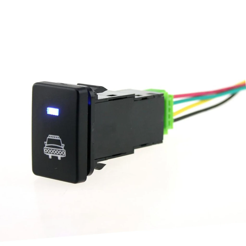 Автомобильный налобный светильник 12 В кнопочный переключатель с синим