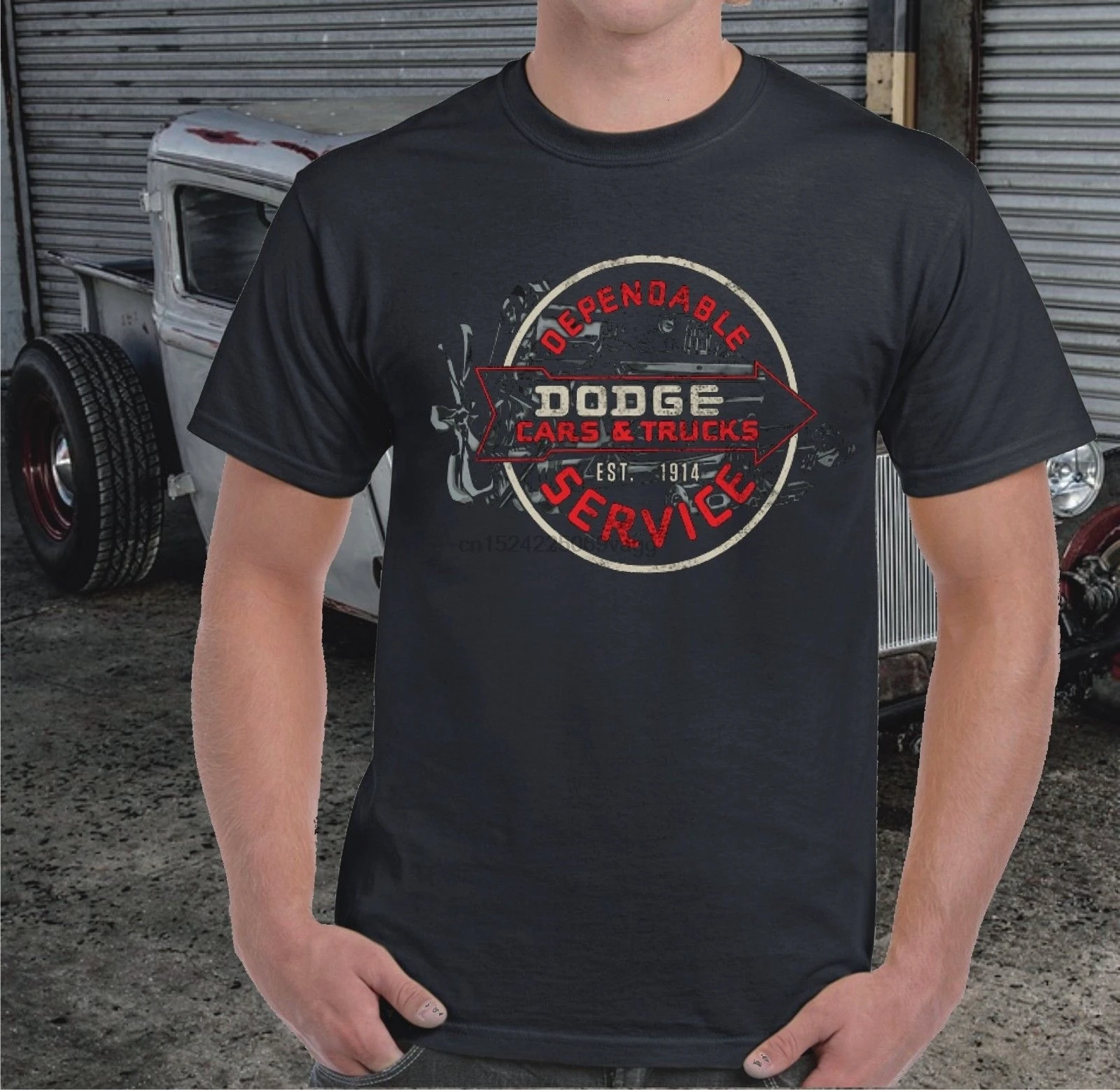 Надежный Dodge тачки и грузовики Горячие стержни футболка|Мужские футболки| |