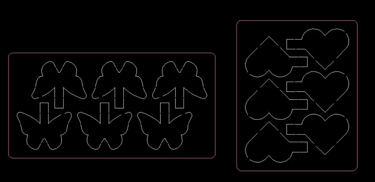 

Деревянный высекальный штамповочный ключ подвесной нож штамповочный щенок бабочка домашний нож die YY211 совместим с большинством руководств