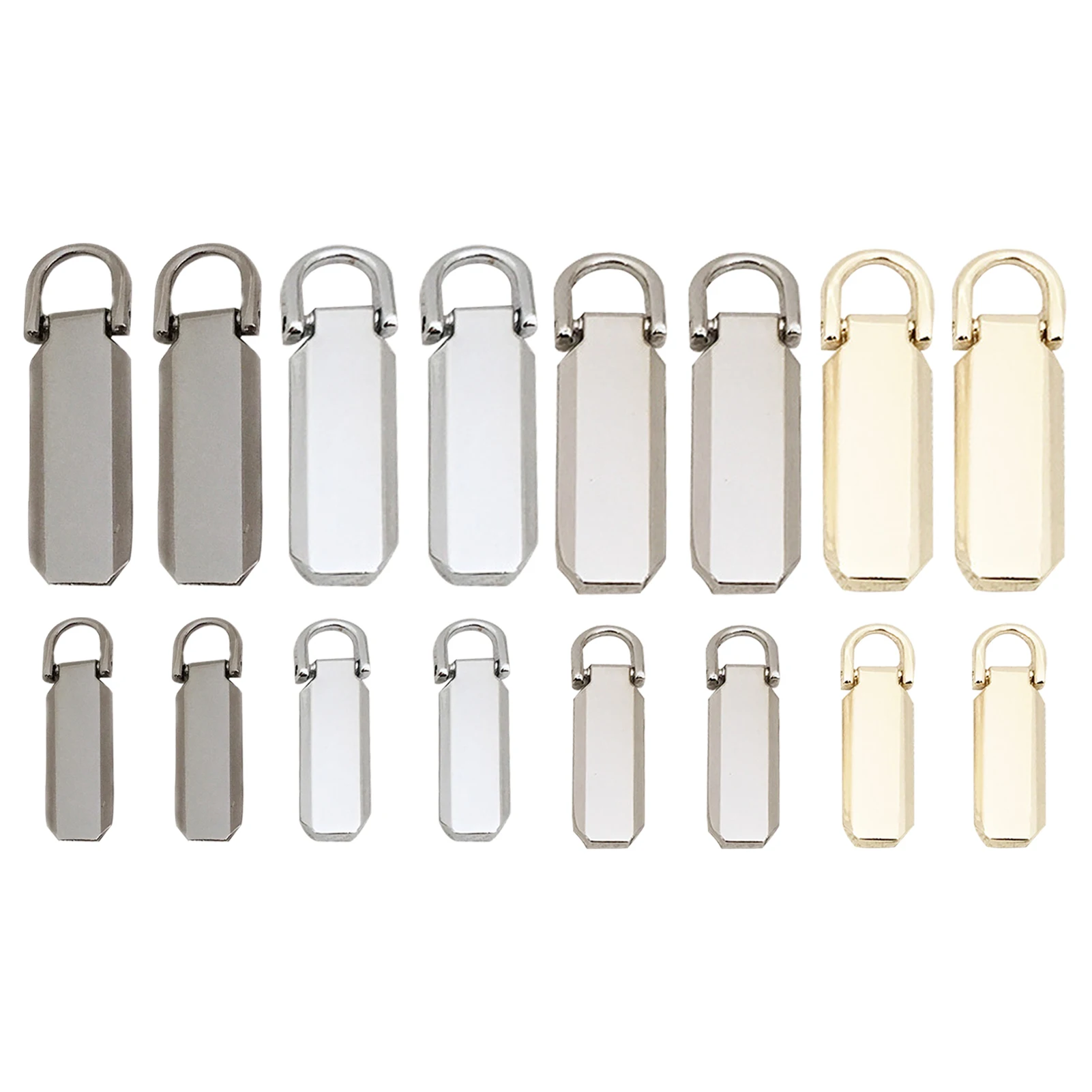 

16pcs Coat Replacement Repair Suitcase Luggage Zip Pull Tabs Heavy Duty Parts Craft Clothing Professional 4 Colours Purse