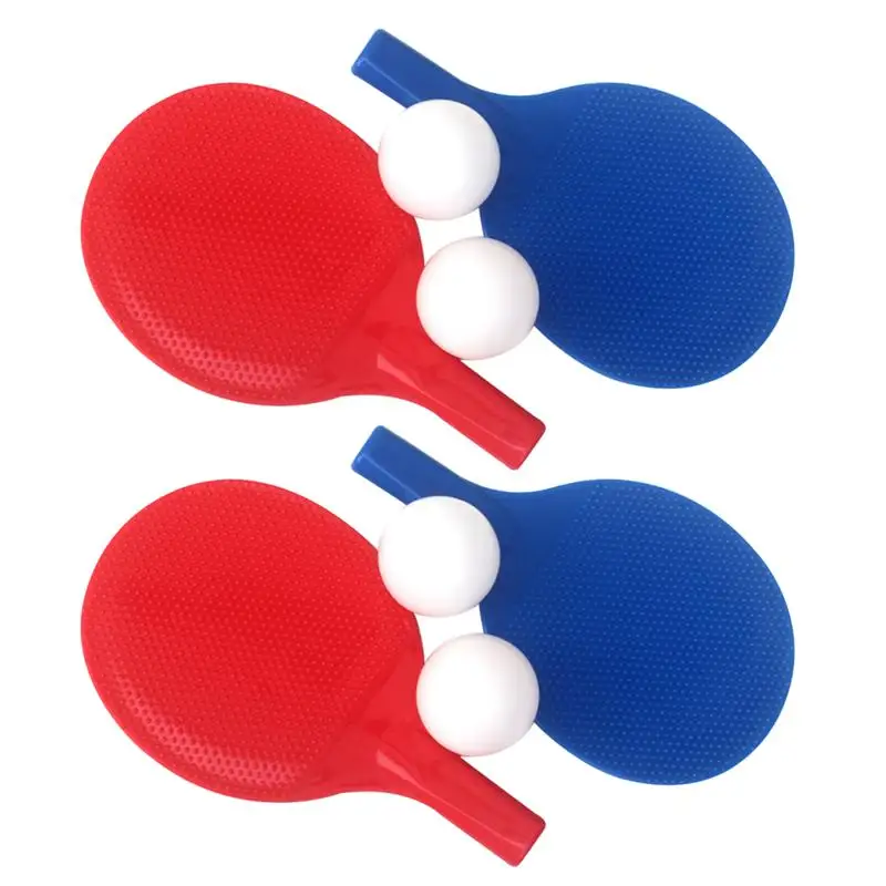2 комплекта детских ракеток для пинг понга забавная пластиковая игрушка
