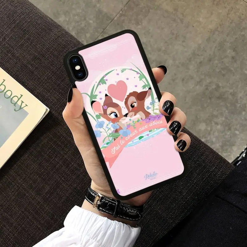 

High Quality Sika Deer Bambi Soft TPU Hard PC Mobile Phone Case For Samsung S20 S10 S9 Plus S30 S21 Ultra S7 S8 S10e Note 9 20