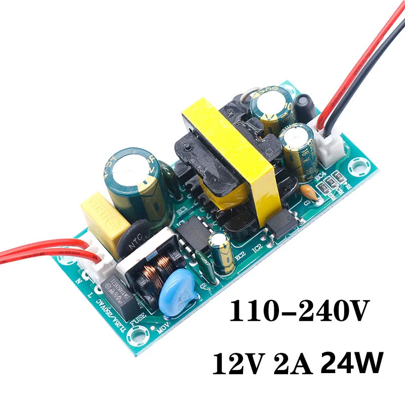 DC12V to 24V LED Driver 180-240V 0.5A 1A  1.5A 2A 3A Light 12W 24W 36W Fo LED Power Supply 12V Light Transformers For LEDs