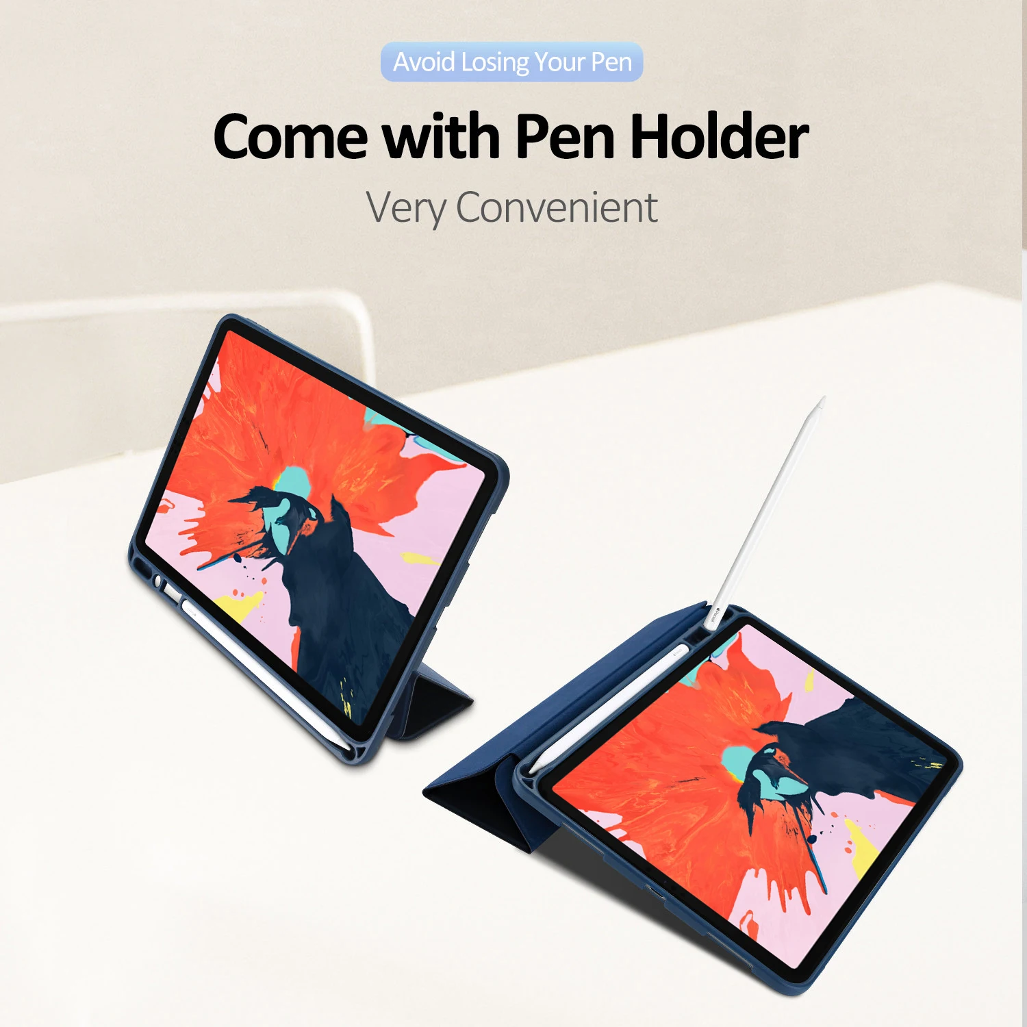 Чехол для Apple iPad Pro 12 9 2020 анти осенний откидной чехол планшета с держателем ручки