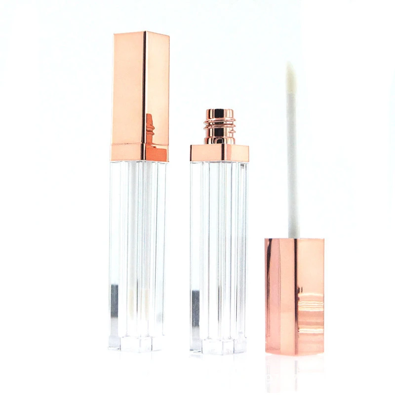 2 шт. высокого класса из розового золота бутылка для блеска губ Пластик пустой