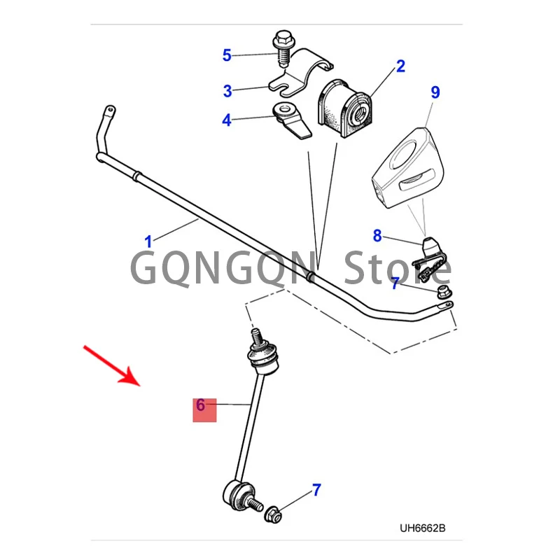 

CAR stabilizer ball head 1999 -2021 Jag ua rs-t yp ef-t ype xj xk xf down-rod connecting rod balance rod ball head rear balance