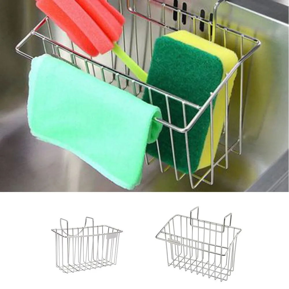 

Stainless Steel Kitchen Sink Organizer Tidy Storage Holder Rack Cleaning Organizer Dish Washing Brush Racks Holder Hanger Rack