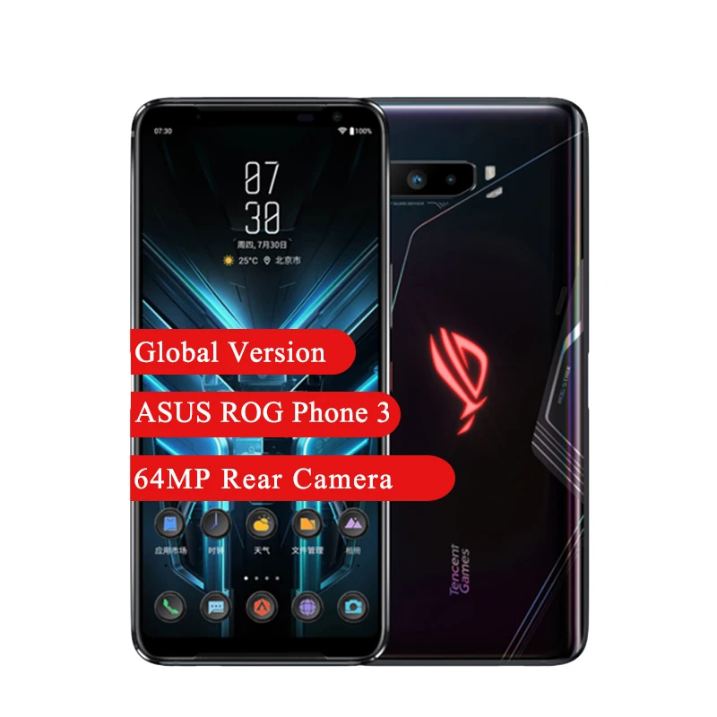 Asus ROG phone 3 ZS661KS телефон 12 ГБ 512 Snapdragon 865 plus для игр Аккумулятор 6000 мАч|Смартфоны| |
