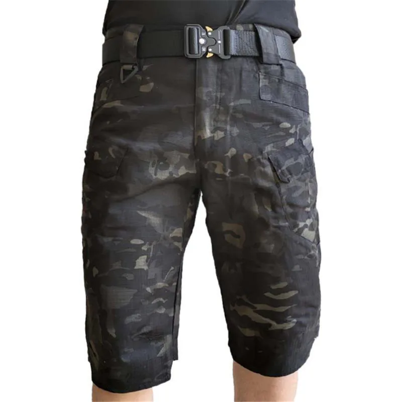 

MORUANCLE Men's Outdoor Tactical Short Pants With Pockets Military Style Workwear Shorts Camouflage Hikking Climbing Size S-5XL