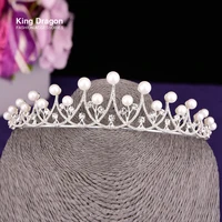 luxury high quality rhinestone romantic bridal pearl tiara crown wedding bridesmaid hair accessories jewelry czc 2012