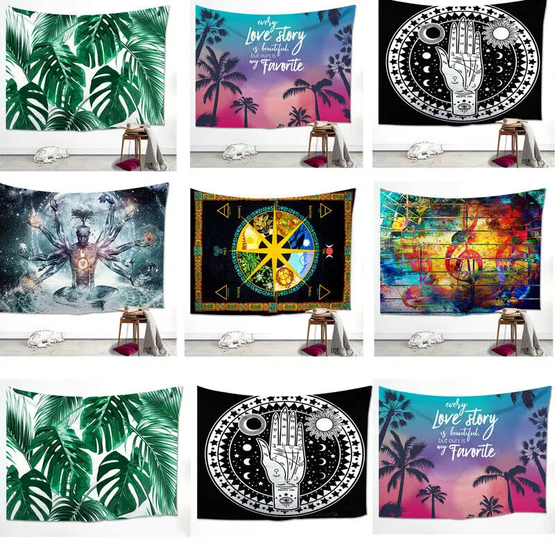 Персональный дом Национальный Стиль Тропическое дерево гобелен стена на стене