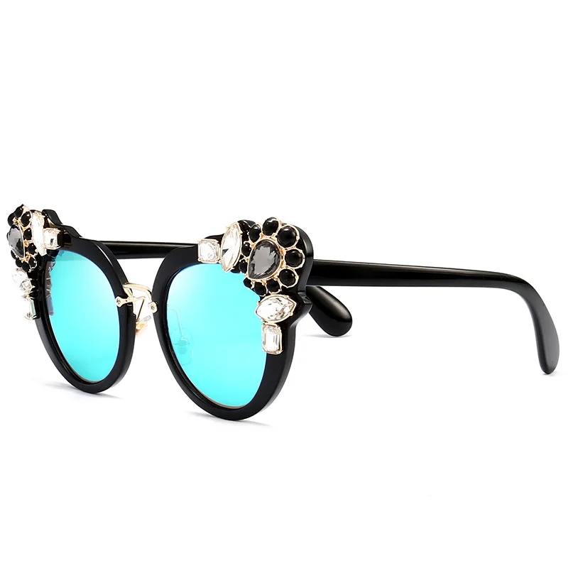 Очки солнцезащитные женские кошачий глаз роскошные брендовые дизайнерские