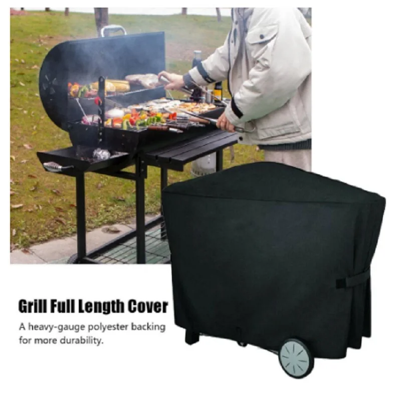 

Outdoor Garden BBQ Cover Barbecue Grill Waterproof Cover 112.4*64.1*95.6CM Dust Cover for Weber Q3000 Q2000