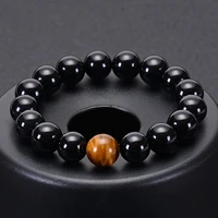 fashion bracelet obsidian tiger eye stone bracelets for men new natural stone beads man bracelet men charm yoga jewelry gift