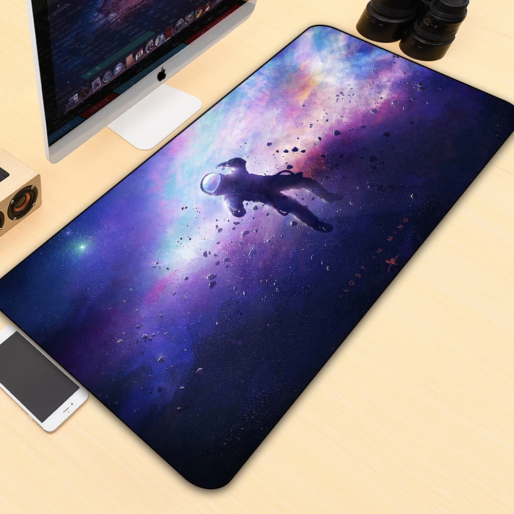 

GuJiaDuo Space Astronaut Anime Mouse Pad XXL Laptop PC Mini Gaming Accessories Keyboard Carpet Desktop Large Mouse Pad Desk Mat