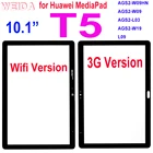 Сенсорный экран 10,1 ''для Huawei MediaPad T5 L09 AGS2-W09, переднее стекло, внешняя стеклянная панель объектива, сменная AGS2-L03, AGS2-W19