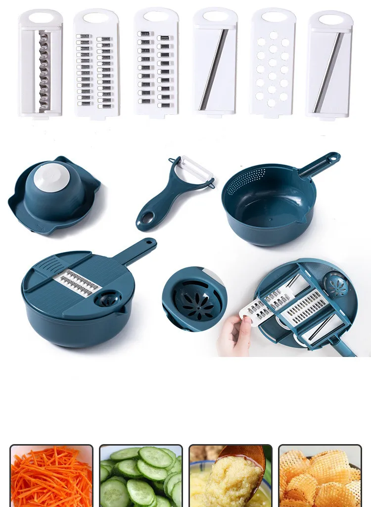 Овощерезка креативная круглая кухонная измельчитель для овощей картофеля терка