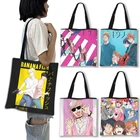 Женская сумка-тоут в стиле Харадзюку, повседневная Сумочка на плечо в стиле аниме с логотипом Yarichin Club, женская сумка для покупок в стиле хип-хоп
