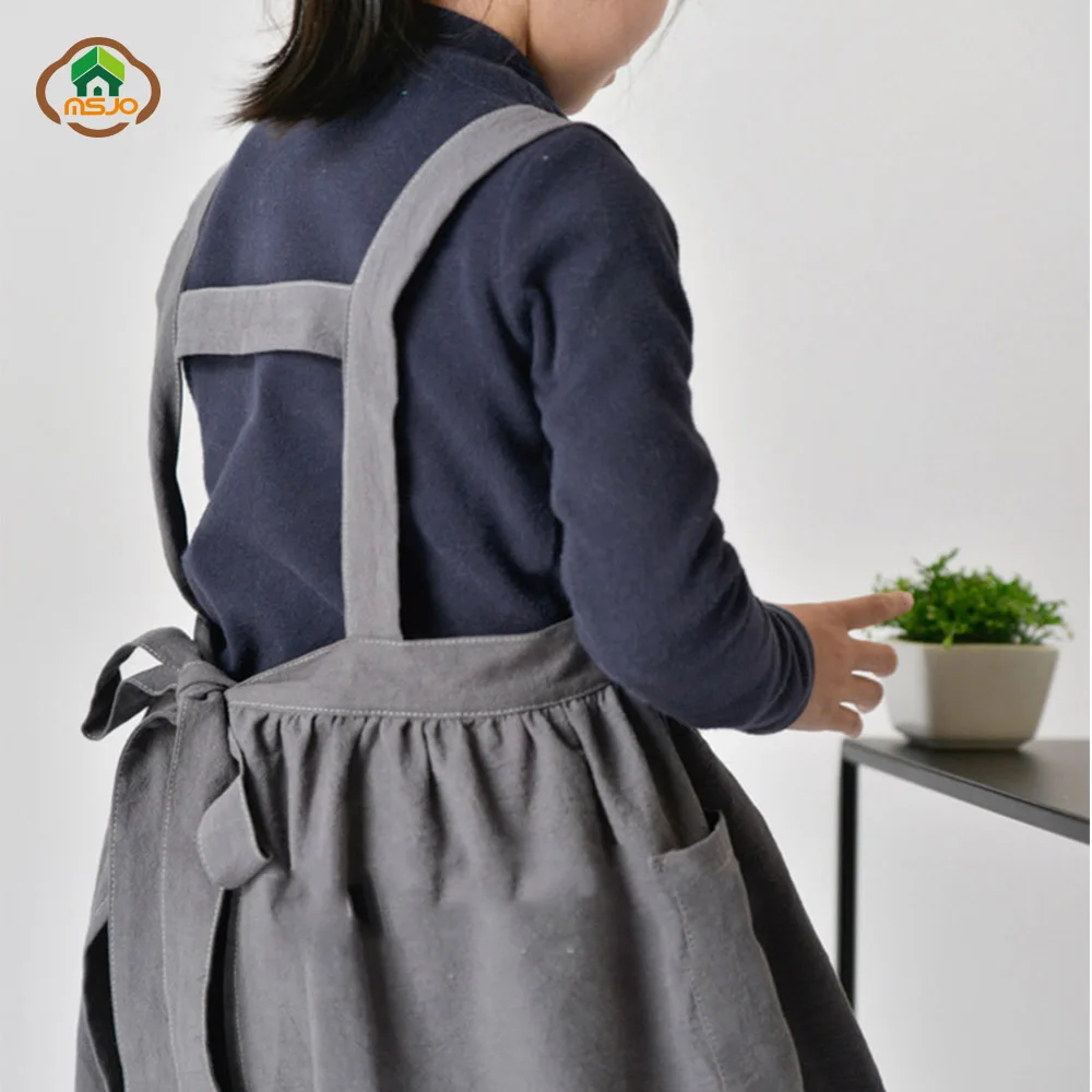 Фартук детский хлопковый с художественной росписью школьные песочные часы | Дом