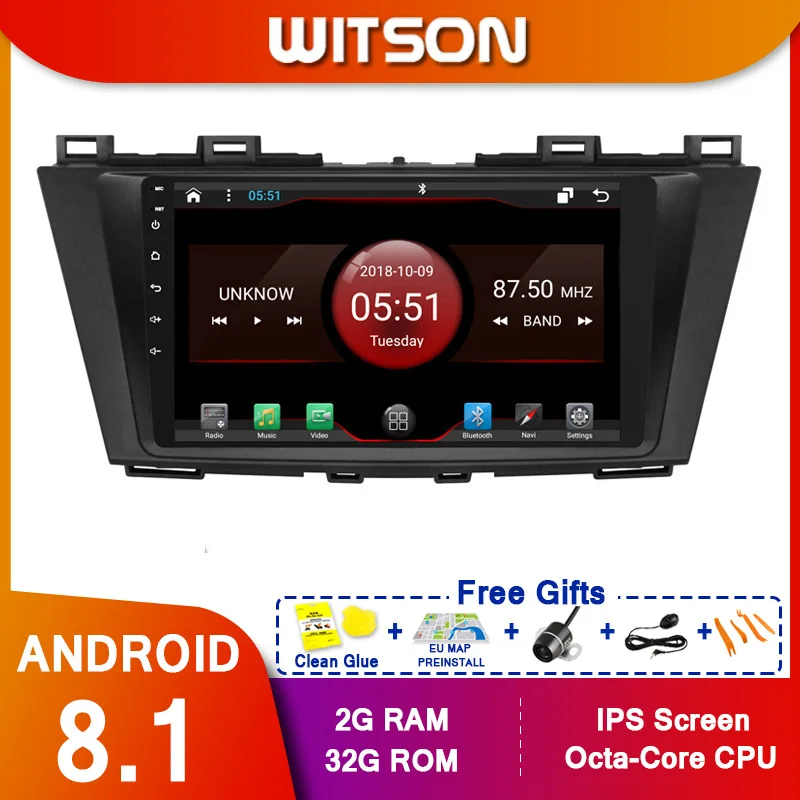 WITSON 9 &quotFULL HD сенсорный экран Android 10 0 Восьмиядерный Автомобильный GPS