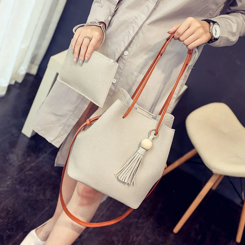 2019 новые модные женские сумки через плечо из искусственной кожи в форме ведерка