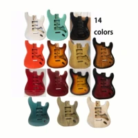 1 pcs huahao brand many color colourful st electric guitar body poplar wood 5 5cm width guitar barrel electric guitar body parts