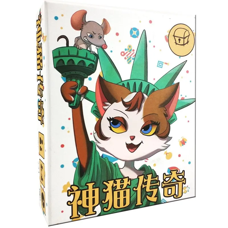 Настольная игра для легенды кошек с английскими инструкциями котят карточные