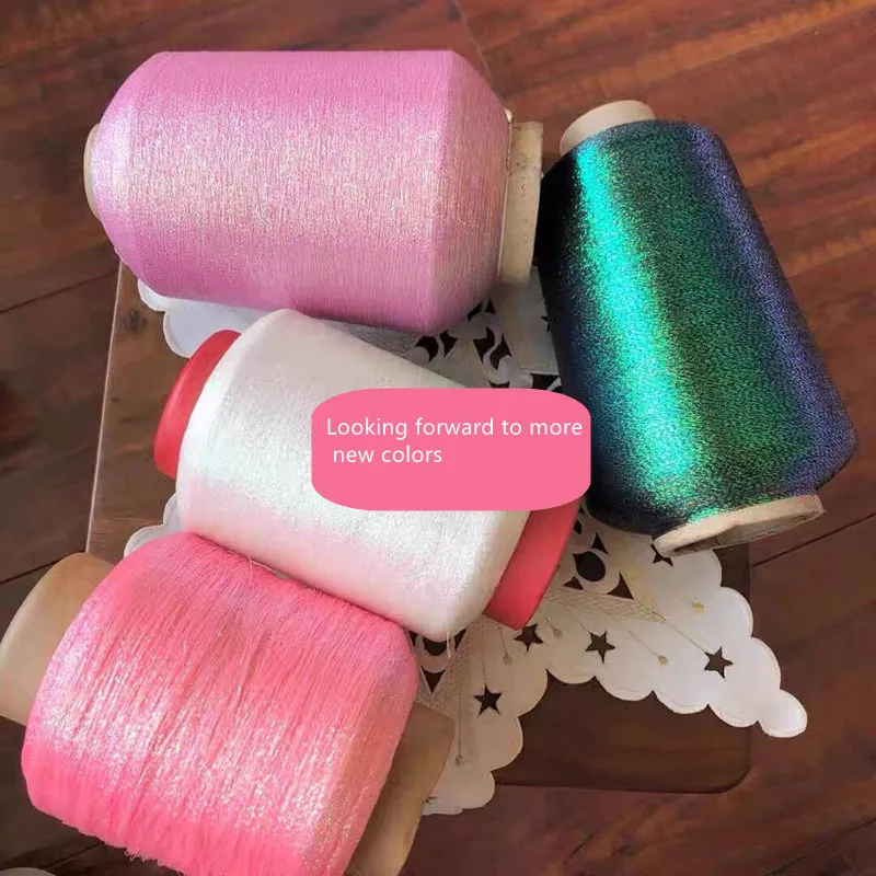 1000g/Spool Gold Silver Bright Yarn With Wool DIY For Knitting Sweater Scarf Hat пряжа Yarn | Дом и сад