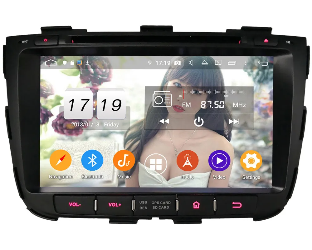 Klyde ips 4G Android 9,0 Восьмиядерный 4 Гб ОЗУ 64 Гб ПЗУ DSP BT автомобильный DVD мультимедийный плеер радио gps ГЛОНАСС для Kia Sorento 2013