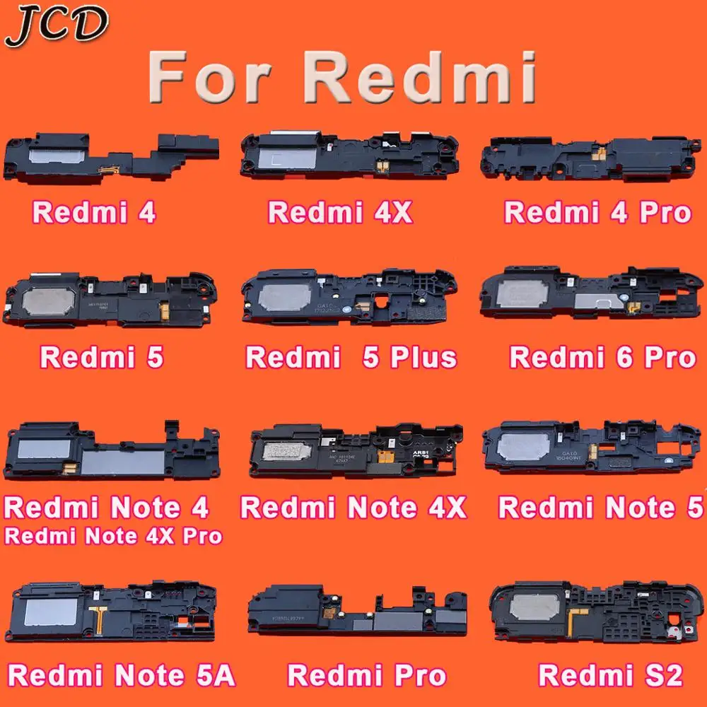 JCD динамик для Xiaomi Redmi 4 Pro 4X 5 5Plus 6 Note 5A S2 громкий ЗУММЕР кольцо гибкий запасные
