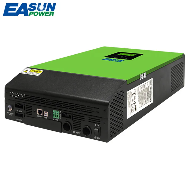 Источник питания EASUN Гибридный инвертор 2400W 3KVA 24V 110VAC Сетка Tie Солнечной Инвертор