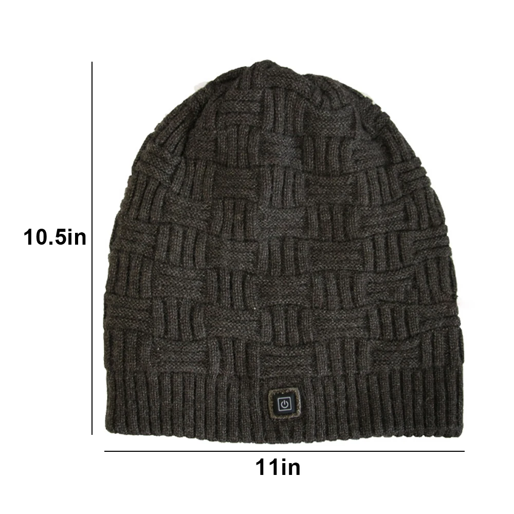 

1 Pcs Washable Heated Hat Battery Heated Beanie Hat Electric Rechargeable Warm New Style Winter Heated Fleece Cap Balaclava