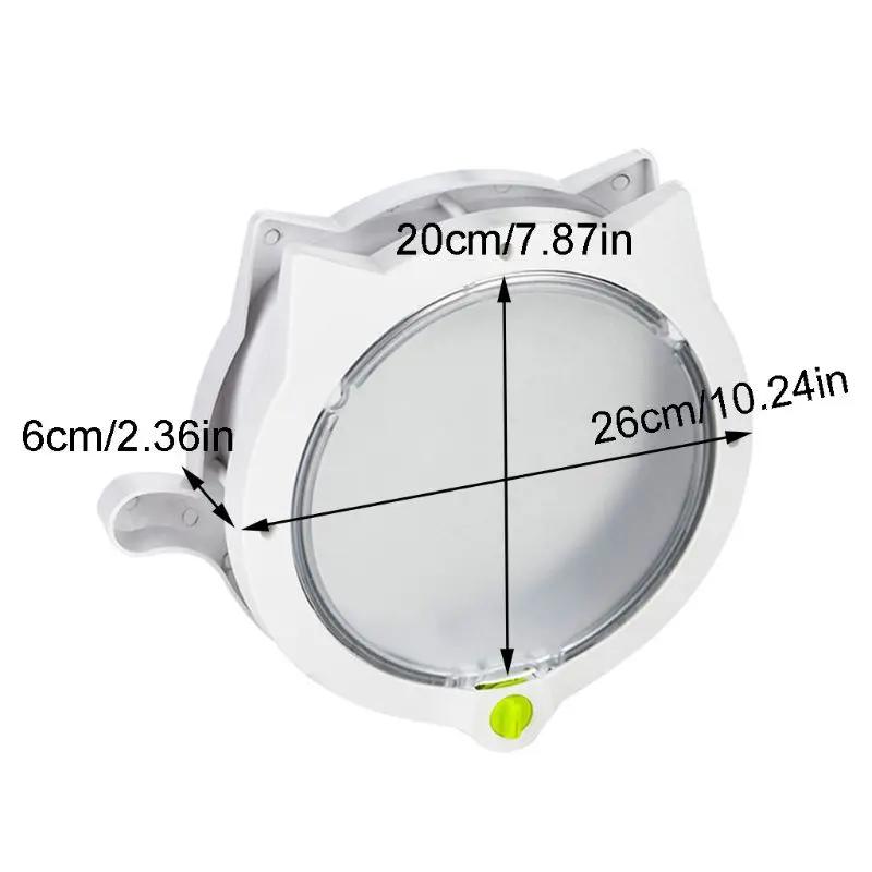 

Small Round Cat Door with 4-way Lock Pet Plastic Window Lockable Safe Gate for Kitten Dog Pet Supplies