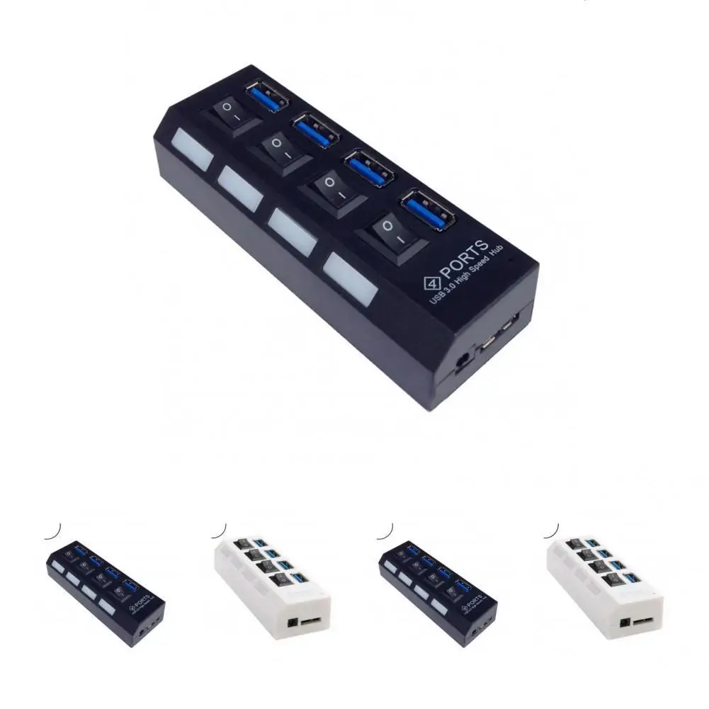 

Portable Great 4 Ports USB3.0 Splitter Expander Lightweight USB Expansion Fine Workmanship for Office