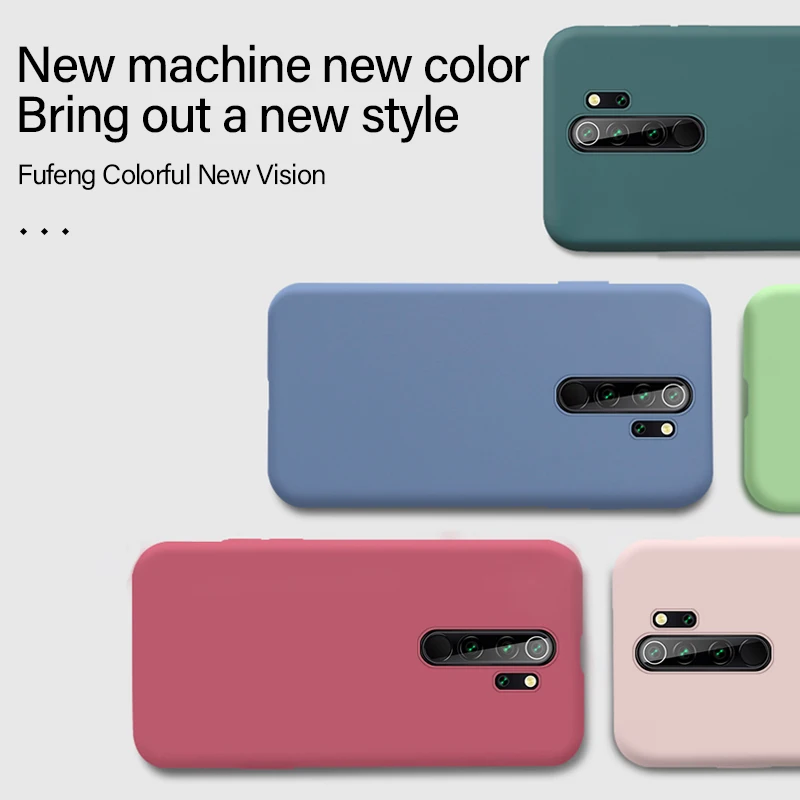 

Ultra-thin Cute Liquid Silicone Phone Case For Xiaomi Redmi Note 10 9 s 8 7 Mi 10 9 8 SE T Lite Pro Luxury Colorful Soft Cover