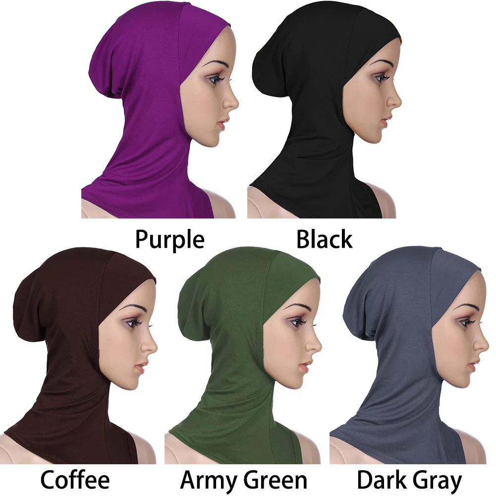 Women Muslim Hijab Adjustable Super Elasticity Modal Material Breathable Sweat Absorption Female | Тематическая одежда и