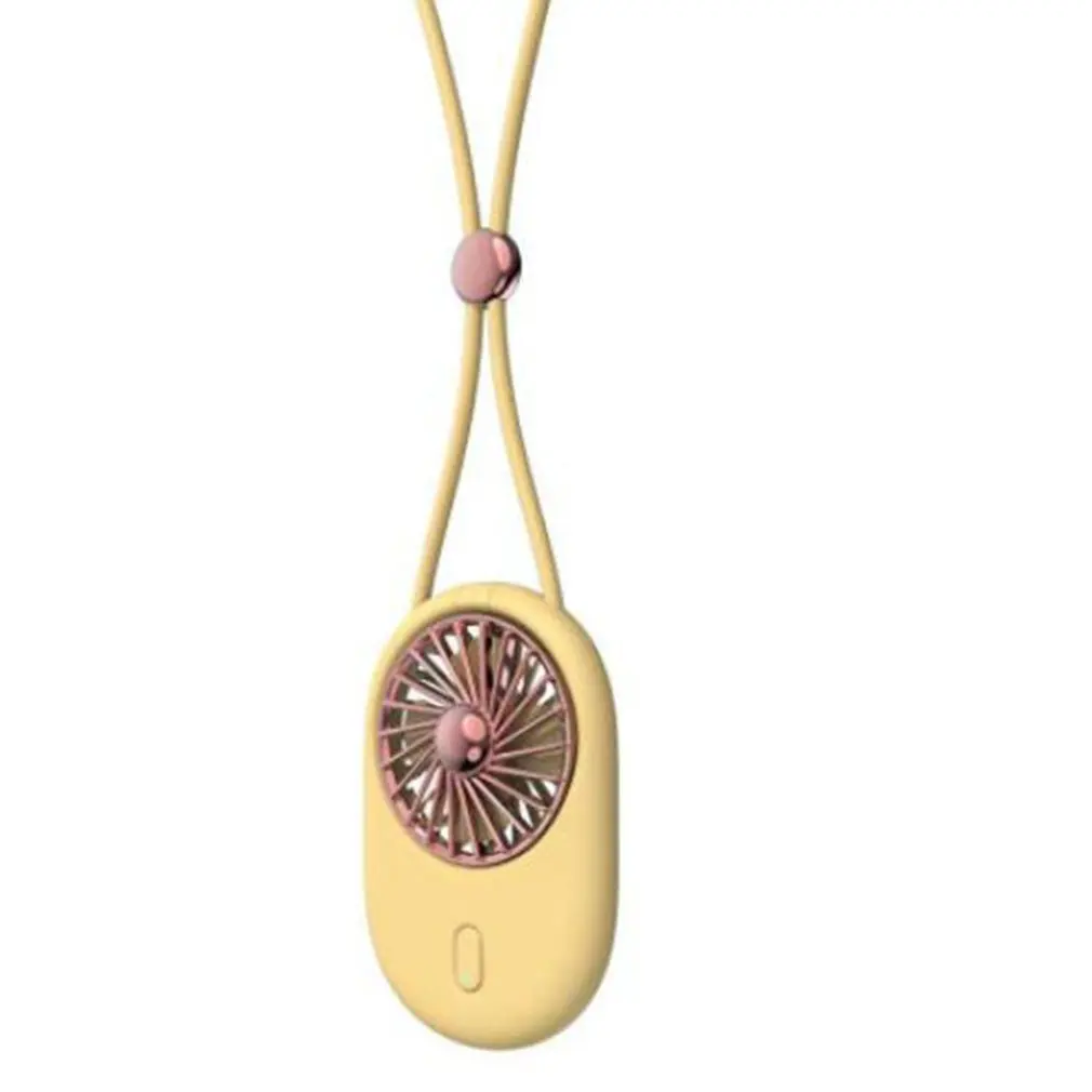 

Summer Neck Hanging Portable Mini Fan Folding Handheld Mini Cord Usb Charge Fan Cooler Air Fan Table